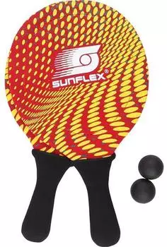 SUN-FLEX Neopren Beachball Set Splash, rot