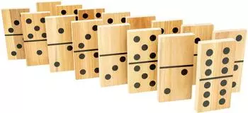TP Toys XXL Domino-Spiel aus Holz (FSC) mit Aufbewahrungsbox
