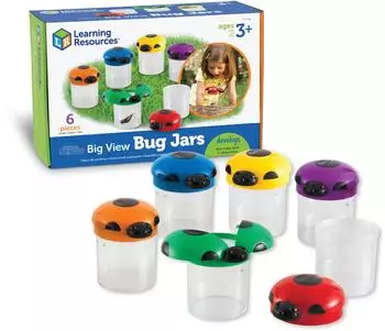 Learning Resources Primary Science Riesen-Marienkäfer-Behälter, 6er-Set (LER2781)