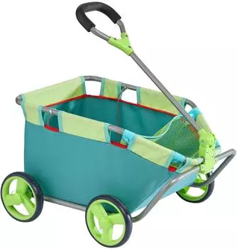 HABA Puppen-Bollerwagen t&uuml;rkis, ab 2 Jahren (2014543001)