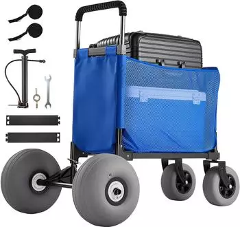 VEVOR Bollerwagen faltbar mit Ballonreifen 12 Zoll, 75kg