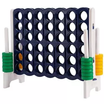 Costway Vier-Gewinnt Spielbrettset, Kunststoff, 120x42cm (800001290173)