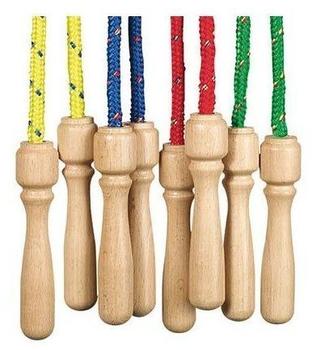 Goki Springseil mit Holzgriffen natur