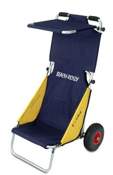 Eckla Beach Rolly mit Sonnendach und pannensicheren Reifen blau/gelb