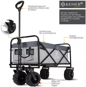 Kesser Bollerwagen 120 kg grau