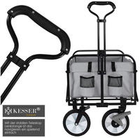 Bollerwagen Faltbar Handwagen Transportkarre Ger&auml;tewagen Inkl. 2 Netztaschen &...
