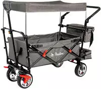 Pinolino Bollerwagen "AddPlus" BxTxH: 56x120x67 cm, mit Bremse, grau meliert
