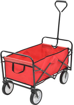 vidaXL Faltbarer Handwagen rot