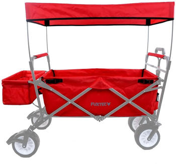 FUXTEC Stoff Bezug Bollerwagen komplett JW76C rot