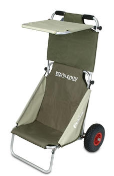 Eckla Beach Rolly mit Sonnendach und pannensicheren Reifen olivgrün