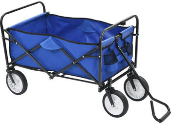 vidaXL Faltbarer Handwagen blau
