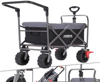 Arebos Bollerwagen Faltbar Transportkarre Ger&auml;tewagen Handwagen Faltwagen Inklusive