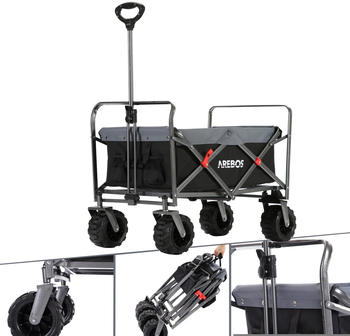 Arebos Handwagen klappbar schwarz
