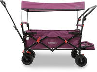 Beach Bollerwagen Faltbar Fx-ctb800 Purpur Mit Dach - Strandwagen Klappbar Extra
