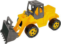 Lena Spielzeug-Aufsitzbagger "Eco GIGA TRUCKS, Aufsitz-Schaufellader" Made in Europe