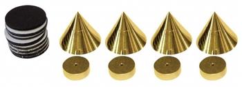 Dynavox Sub-Watt-Absorber 4er-Set 22-24 mm messing