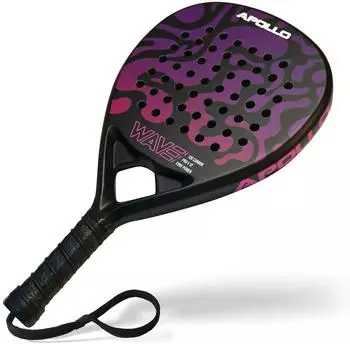 Apollo 12K Wave Padelschl&auml;ger, Carbon, lila/pink