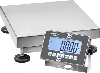 Kern & Sohn GmbH SXC 60K-3 Edelstahl-Plattformwaage 60kg, IP68, WLAN/Bluetooth (SXC 60K-3)