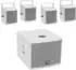 Omnitronic Molly-12A + Molly-6 Aktives PA-Lautsprecher-Set mit Subwoofer weiß Bluetooth (20000758)