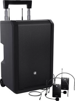 LD Systems ANNY 10 BPH 2 B5 Mobiler Bluetooth PA-Lautsprecher mit Akku und Mixer (LDANNY10BPH2B5)