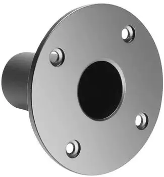 Adam Hall Boxenflansch Aluminium schwarz (SM702)