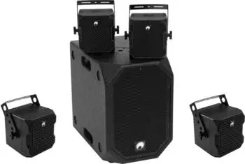 Omnitronic Set BOB-10A + 4x BOB-4, schwarz (20000533)