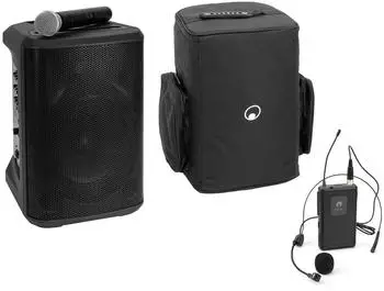 Omnitronic PORTY-8A Drahtlos-PA-System Set mit Taschensender, Headset & Soft-Bag (20001027)