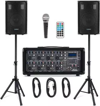 McGrey BP-215 Bandpack PA-Anlage 8-Kanal Powermixer 150W (BP-215)