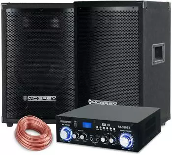 McGrey PowerDJ-1500 PA-Komplettset 2-Wege 800W Bluetooth (00040447)