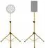 Pronomic SPS-1S GD Boxenstativ Stahl, gold, 120-193cm, 2er-Set mit Tasche (00091144)