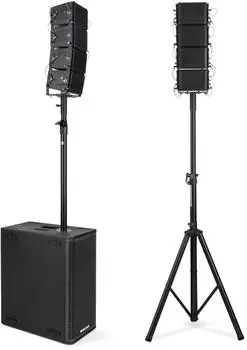 Pronomic V-Array Medium Set aktives PA-System 1680W mit Subwoofer und 8x Top (00077152)