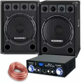 McGrey PowerDJ-2500 PA-Komplettset 2-Wege Bluetooth 2x800W (PowerDJ-2500 Set)