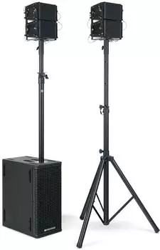 Pronomic V-Array Compact Set aktives PA-System 640W mit Subwoofer und 4 Topteilen (00077150)