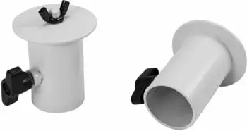 Omnitronic BOB-4 Stativh&uuml;lsen-Set &Oslash;35mm M8-Gewinde, wei&szlig; (11038877)