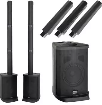 McGrey E-208LAB Aktiv Line Array Akku-Säulenanlage Stereo Set 100W (00085784)