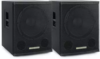 Pronomic SA-15 SUB Aktiv-Subwoofer 15" 600W, 2er-Set (00063973)