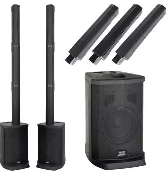 McGrey E-208LA Aktiv Line Array S&auml;ulenanlage Stereo-Set 100W Bluetooth (00085783)