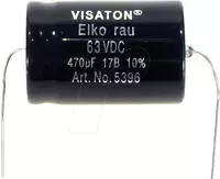 Visaton Bipolar Elco 100 UF Lautsprecher-Kondensator 100 &mu;F