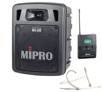 MIPRO MA-300 mobiles Beschallungssystem mit Taschensender und Headset-Mikrofon (ma300-act32t-mu23)