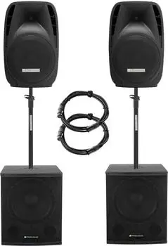 Pronomic 218S-212A Aktive PA-Anlage 2x18" Subwoofer + 2x12" Satelliten 900W (00063978)