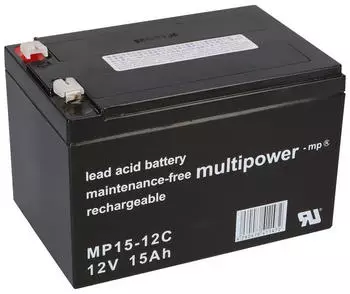 Multipower Akku 12V 15Ah kompatibel Teufel Rockster