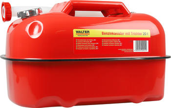 WALTER Kraftstoffkanister 20L Metall + Ausgießer