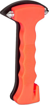 Relaxdays Notfallhammer orange (10024324)