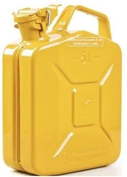 Valpro Kraftstoffkanister 5l Zinkgelb RAL 1018 Stahlblech 0,9mm (KN1458)