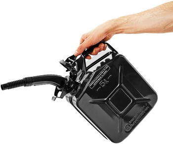 B+W Kraftstoffkanister Metall 5L schwarz mit Ausgießer