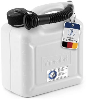 Hünersdorff Benzinkanister mit Auslaufrohr 5L weiß (811310)