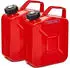 B+W Benzinkanister Metall Kanister5 Liter mit Schraubverschluss (nach NATO Standard) und UN-Zulassung Rot RAL 3000