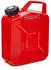 B+W Benzinkanister Metall Kanister5 Liter mit Schraubverschluss (nach NATO Standard) und UN-Zulassung Rot RAL 3000
