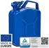 B+W Benzinkanister Metall 5 Liter Blau RAL und UN-Zulassung 0,9mm Stahl nach DIN 7274 für Benzin Diesel E10 2-Takt