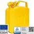 B+W Benzinkanister Metall 5 Liter (nach NATO Standard) und UN-Zulassung Gelb RAL 1018